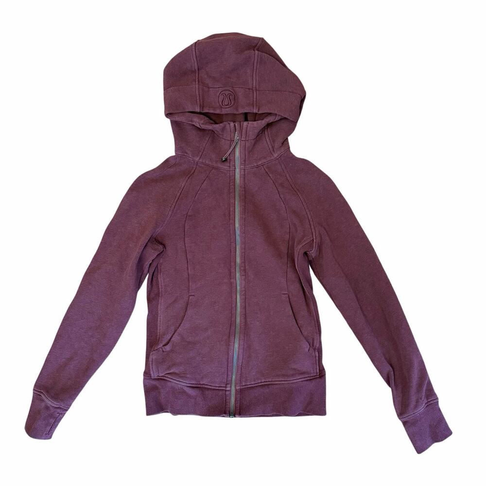 Lululemon Scuba Full Zip Hoodie Size 6 Purple